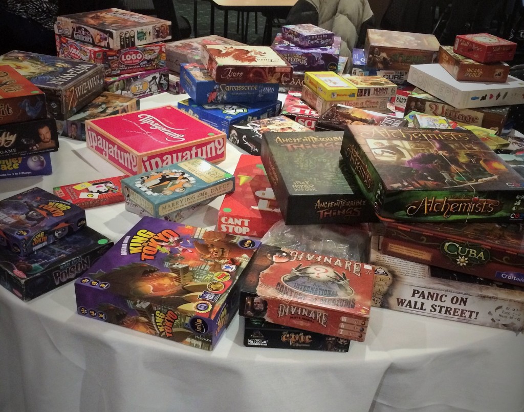 Table of Games to choose from!