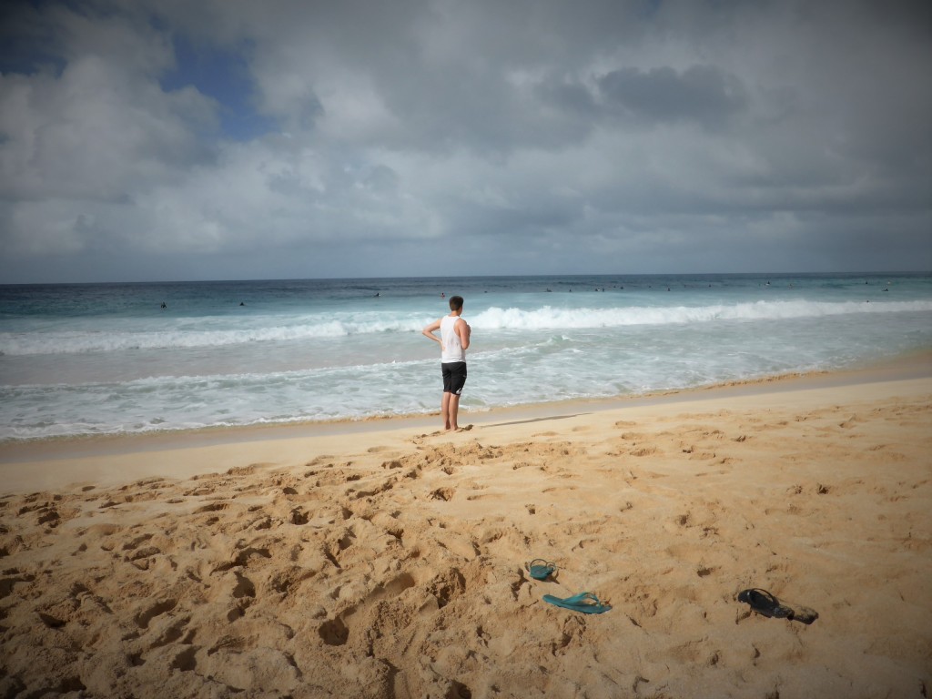 Ryan at the Pipeline beach