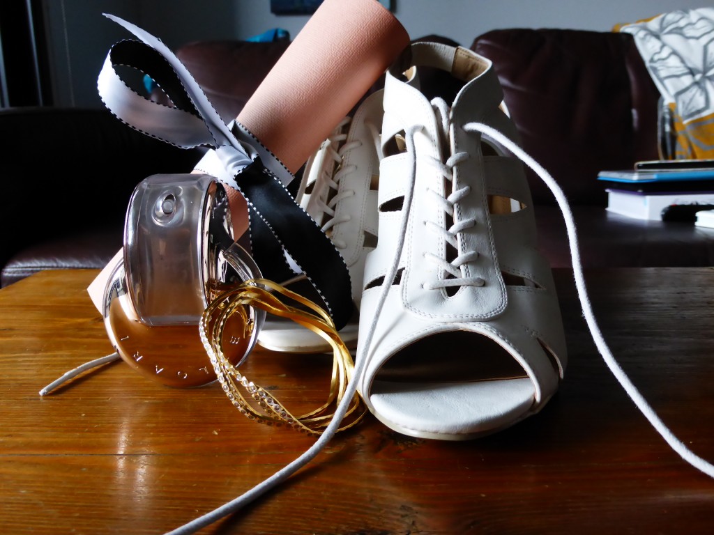 My shoes, perfume and bangles