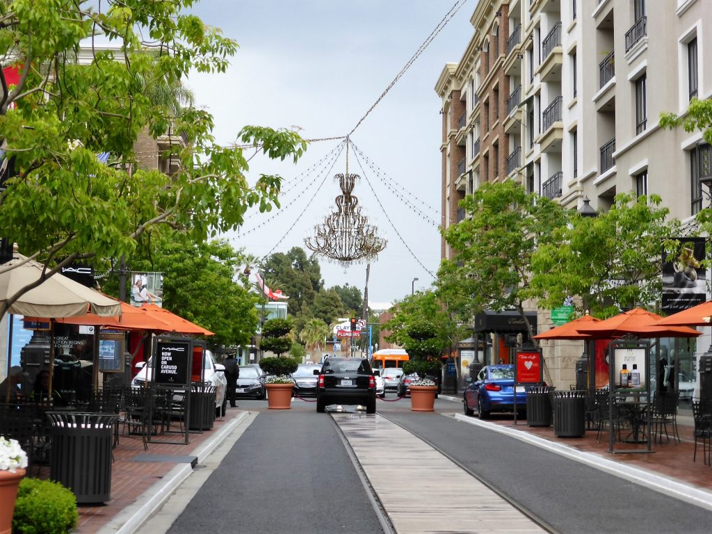 Chandelier in the middle of the street