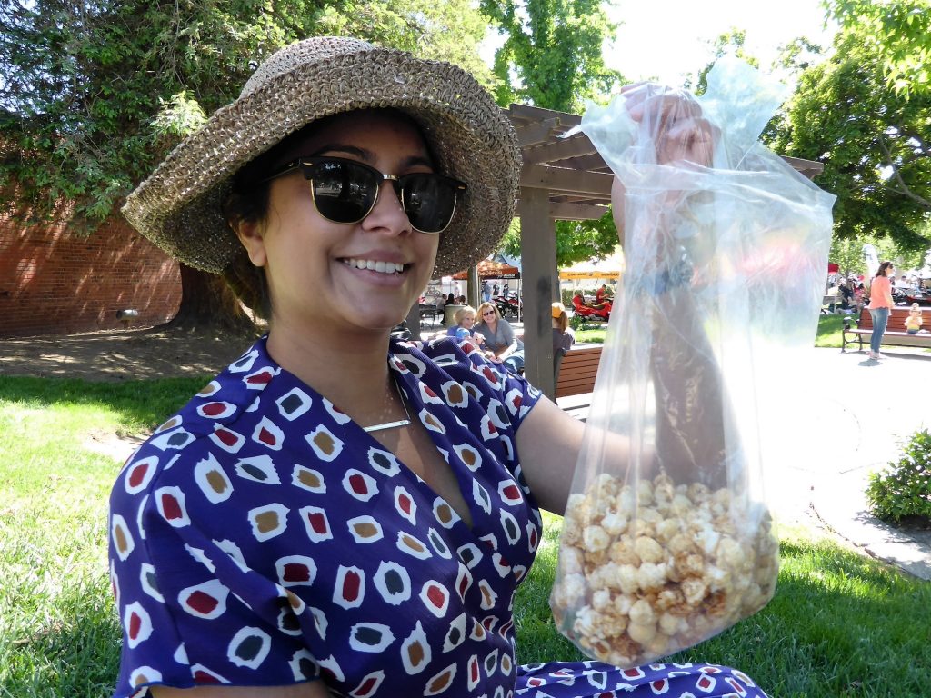 Bought a hat and popcorn