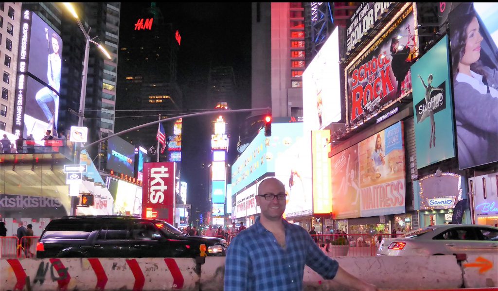 Times Square on the way home